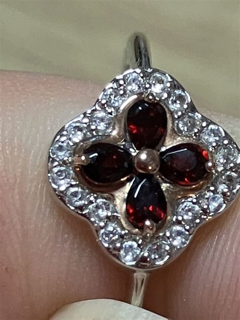 Tudor Court Red Garnet Ring – Clogau